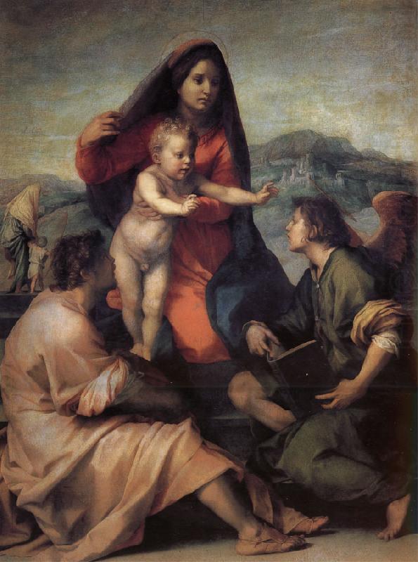 Andrea del Sarto Holy Family with Angels china oil painting image